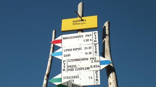 1 2 3 4 - szczyt góry Żar (zoom optyczny 30x) ze sztucznym zbiornikiem wodnym