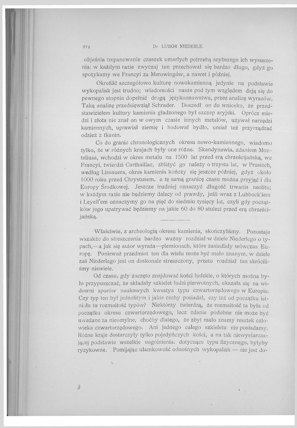 214 Dr LUBOR NIEDERLE.