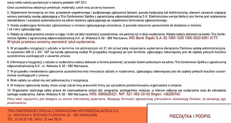 11.2017 1595 zł netto do 31.01.2018 1995 zł netto od 01.02.
