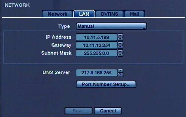 NDR-HA1104 1.0 version - User s manual RECORDER MENU Highlighting the USE WEBGUARD SERVICE box allows for remote access to the DVR via IE 6.0 (or later) web browser.