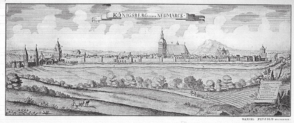Widoki miast brandenburskich Daniela Petzolda. Przyczynek do dziejów... 147 12. Tafel 31: Ambt Cartzig [KARSKO] 240 x 165 (192 x 133) Ujęcie od południowego wschodu.
