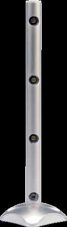 TG-68736 TG-68737 Brelok z latarką metalową o anodowanej powierzchni, 3 LED; gumowany przycisk, 3 baterie LR44 (załączone), wymiary: Ø 1,5 x Ø 2,0 x 6,5 cm Keyring