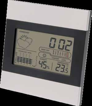 8,5 x 15 x 4,5 cm Weather station with forecast, blue back light, touch sensor 40 39,99