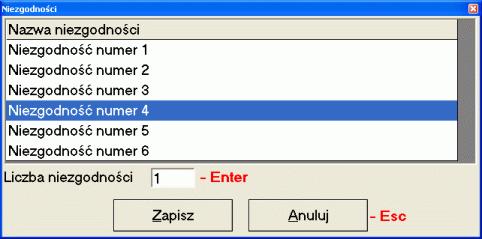 O ile zakupiono moduł Działań naprawczych, można go wywołać w dowolnej chwili naciskając przycisk F5.