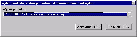 6. Wprowadzanie danych o ofercie 5. Wybieramy przycisk Produkty - F12. Wyświetla się okno Produkty.