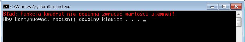 Przechwytywanie wyjątków w konstrukcji try..catch Teraz spróbujmy wykryć wystąpienie wyjątku z poziomu programu.