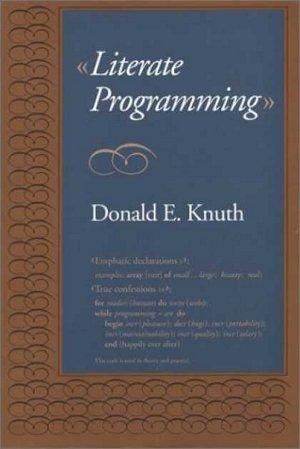 Literate programming Idea programowania literackiego wprowadzona przez Donalda Knuth'a w książce w 1984.