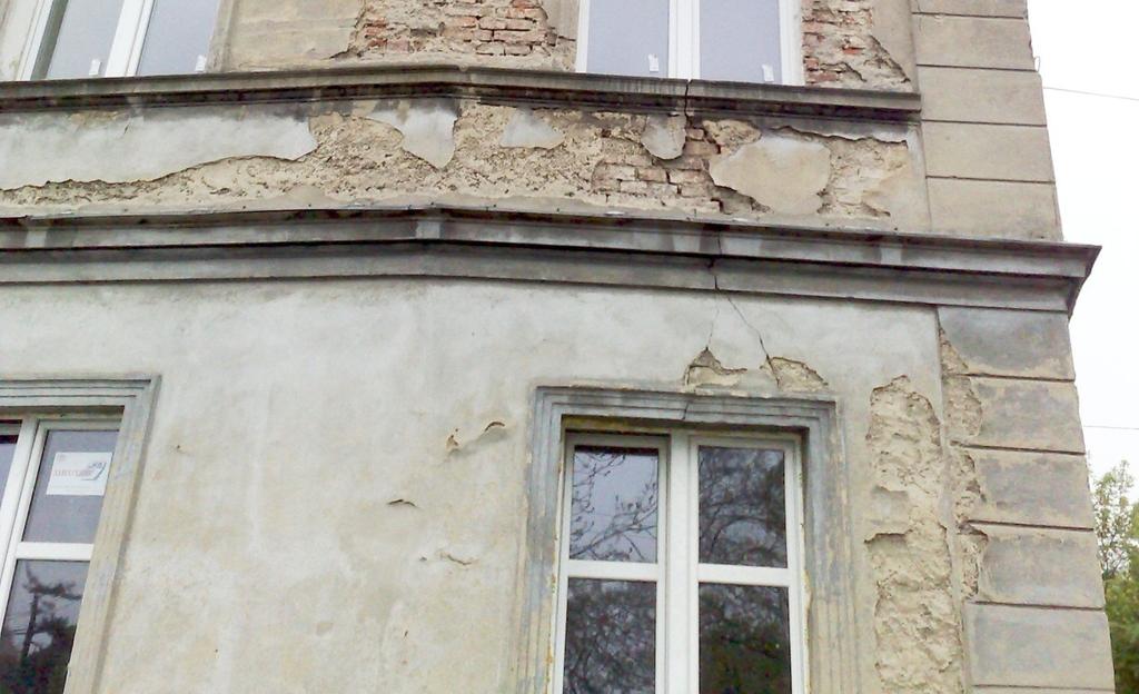 Ślady pleśni występują głównie na powierzchni ścian strony północnej. Stolarka okienna jest w dobrym Fot.