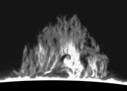 PROXIMA 1/2013 strona 35 QPA (ang.: Quiescent Prominence under Activation, pl.: Zaktywizowana protuberancja spokojna). Protuberancja spokojna, obserwowana w okresie aktywizacji.