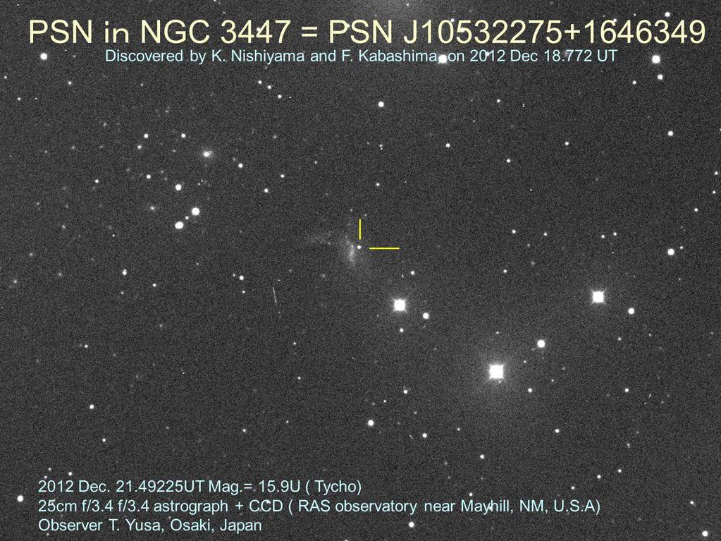 PROXIMA 1/2013 strona 9 Fot. 2. Supernowa SN 2012ht sfotografowana przez K.Nishiyama i F.Kabashima. Źródło: http://www.astrosurf.com/jmllapasset/pubb/im_2012/im2012_4/2012htll_r201301030524.
