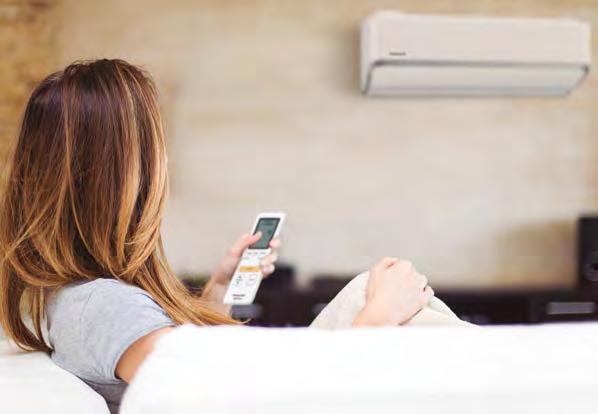 OSZCZĘDNOŚĆ ENERGII 38% A+++ A+++ 10,50 SEER 6,20 SCOP SPRĘŻARKA ROTACYJNA R2 Inteligentne czujniki do detekcji aktywności osób oraz nowe technologie czujnika nasłonecznienia, które są w stanie