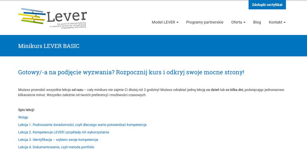 1. Mini-kurs e-learningowy