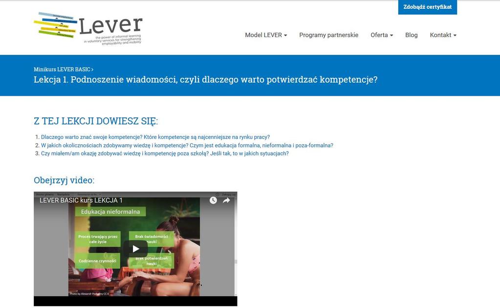 1. Mini-kurs e-learningowy