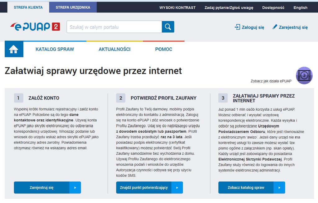 ZAŁOŻENIE KONTA NA epuap