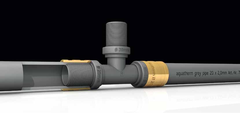aquatherm grey SYSTEM PODŁĄCZENIOWY DO WODY PITNEJ I GRZEJNIKÓW System