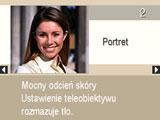 4. Naciśnij [SET], aby skonfigurować aparat zgodnie z ustawieniami dla wybranej sceny. Nastąpi powrót do trybu REC. Ustawienia dla wybranej sceny pozostają aktywne do momentu wyboru innej sceny.