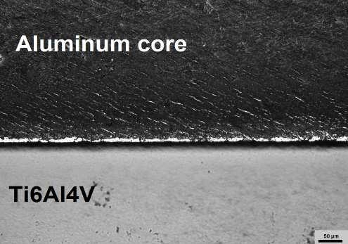 Layered composites of Al-Ti alloy fabricated by diffusion bonding 11 prowadzono analizę zginania.