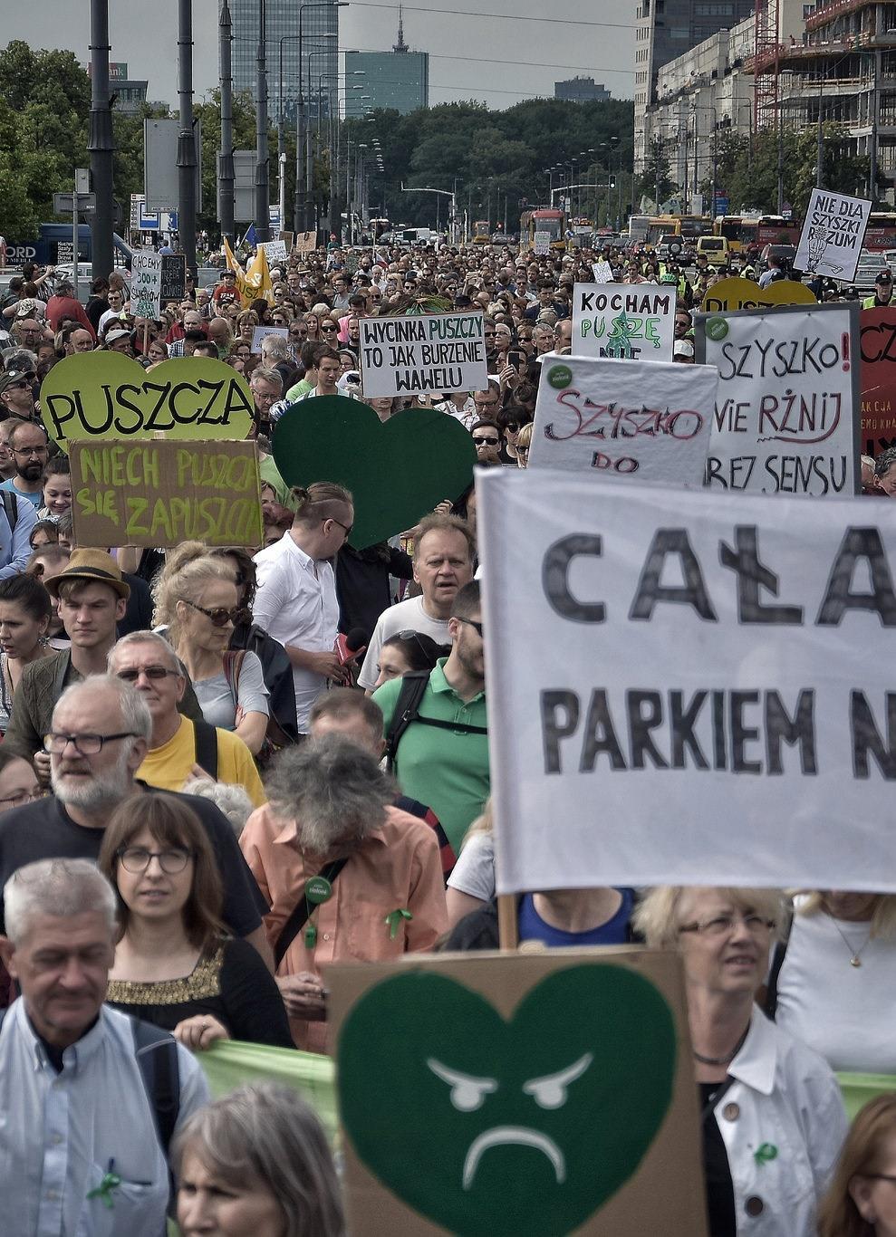 Protest Obywatele i obywatelki petycje, demonstracje, apele Polskie i zagraniczne środowiska naukowe 33 dziekanów wydziałów przyrodniczych, rektorzy największych uczelni Komitet Ochrony Przyrody PAN,