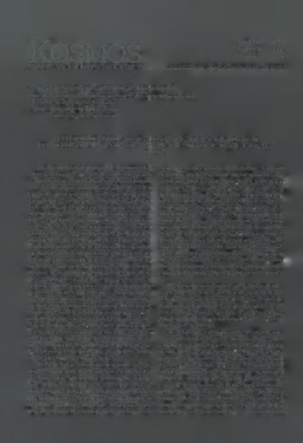 Kosmos Tom 48, 1999 Numer 1 (242) Strony 1-8 PROBLEMY NAUK BIOLOGICZNYCH Polskie Towarzystwo Przyrodników im.