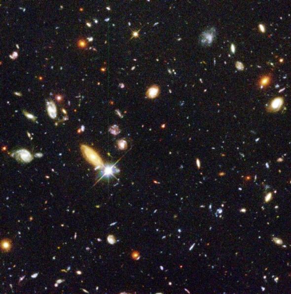 Hubble Deep Field (fragm.