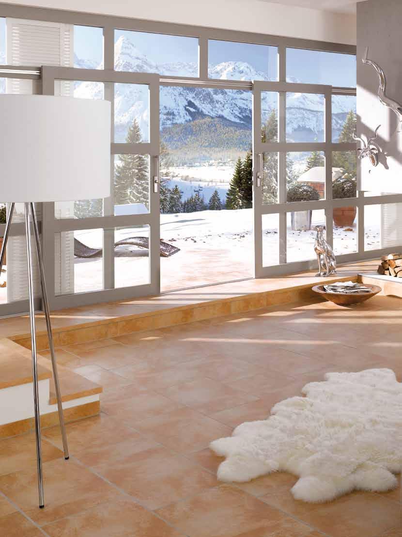 Nowe znaczenie swoboda dzikiej łąki zamiast ograniczeń trawnika Roccia X Doskonale dostosowana do płyt tarasowych w sześciu formatach: od 30 x 30 do 40 x 80 cm.