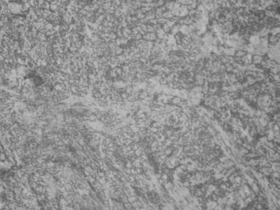 Microstructure of cast steels (melt ) as-cast (bainite, ferrite) and after heat treatment (sorbite, ferrite) - etching Nital % 5.