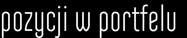 portfela może być inwestowane za granicą, w ciekawe sektory i spółki nie reprezentowane na GPW. 99,55% 0,45% AKTYWA (W TYM DEPOZYTY, ŚRODKI PIENIĘŻNE) PIERWSZA WYCENA: 01.12.