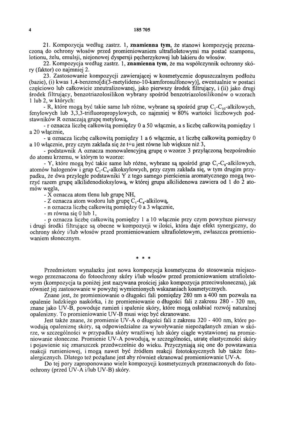 4 185 705 21. Kompozycja według zastrz.