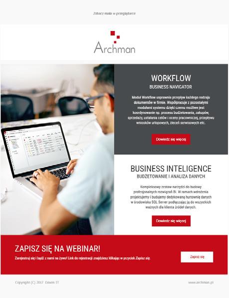 sprzedażowych Zobacz mailing Wyniki kampanii: Zorganizowano webinar