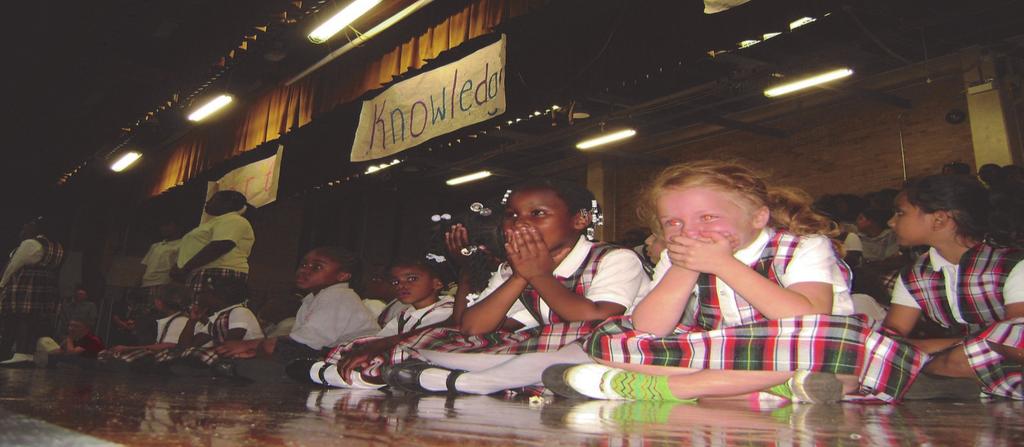 PLEASE DONATE! GRADE SCHOOL MAY CROWNING REHEARSAL Who ever knew how much fun rehearsal could be?! Well, judging by the smiling faces of the Kindergarten Class it was a lot of fun!