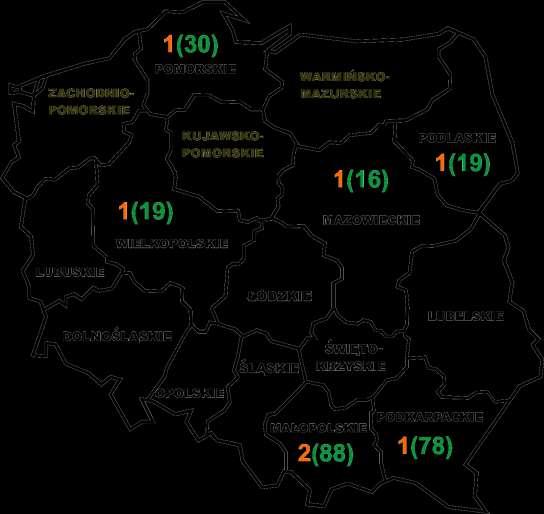 Liczba stad i zwierząt objętych programem