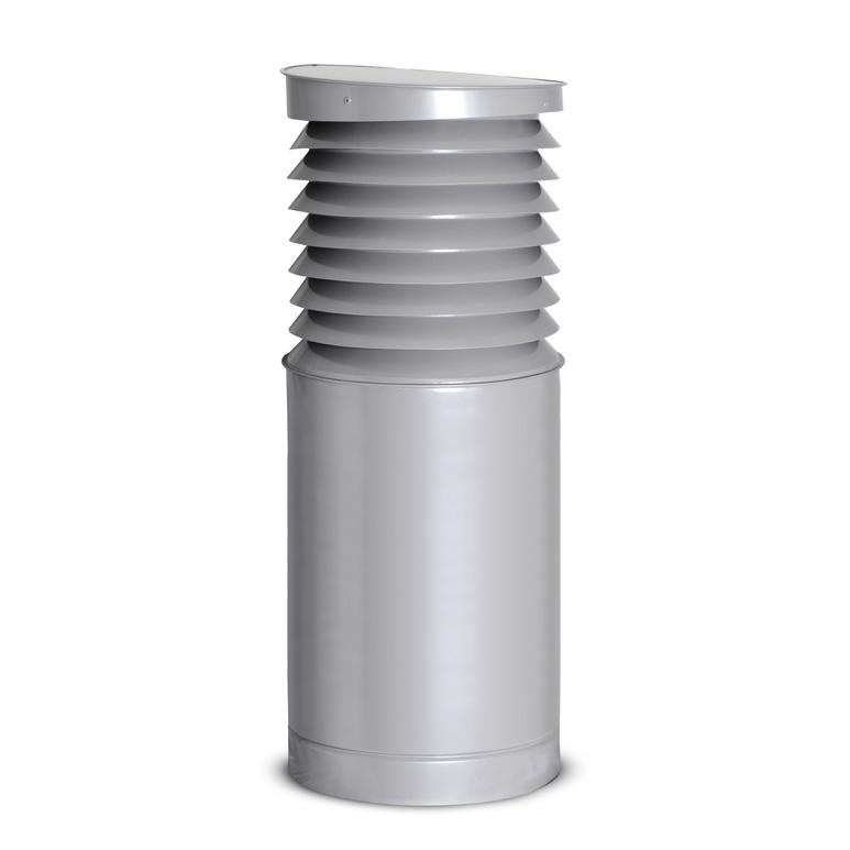 Wyrzutnia dacowa VLA-ST Wyrzutnia / czerpnia terenowa VLA-ST wykonana jest w tecnologii segmentowej, przeznaczona do montażu na kanał wentylacyjny.