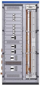 HABeR-XL Przegląd systemu Pola MH Pola odejściowe, dwuprzedziałowe przystosowane do montażu: wyłączników kompaktowych do 630A w wykonaniu wysuwnym i stacjonarnym produkcji Moeller Electric, Siemens,