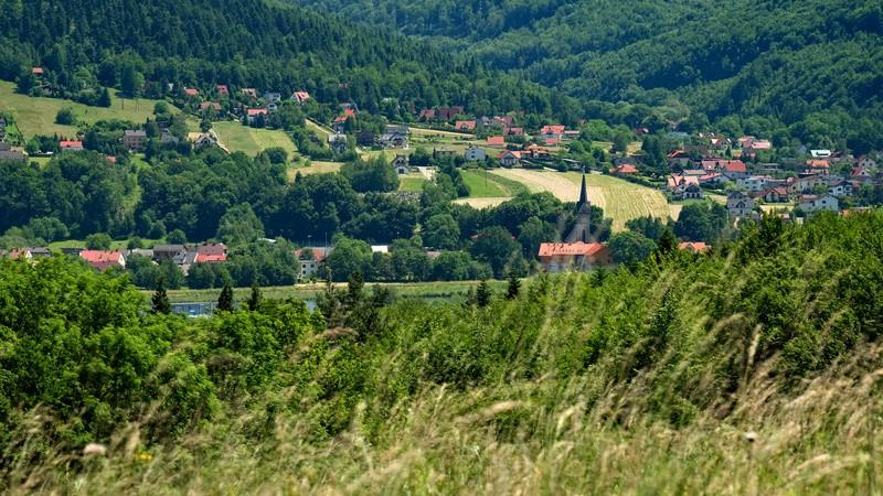 szlaku do warowni, którym będziemy schodzić.