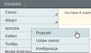 Lista przesyłek apaczka W tym miejscu możemy zobaczyć listę dodanych wysyłek Możemy również tutaj pobrać etykietę oraz zobaczyć koszt netto paczki wyliczony przez system apaczka.