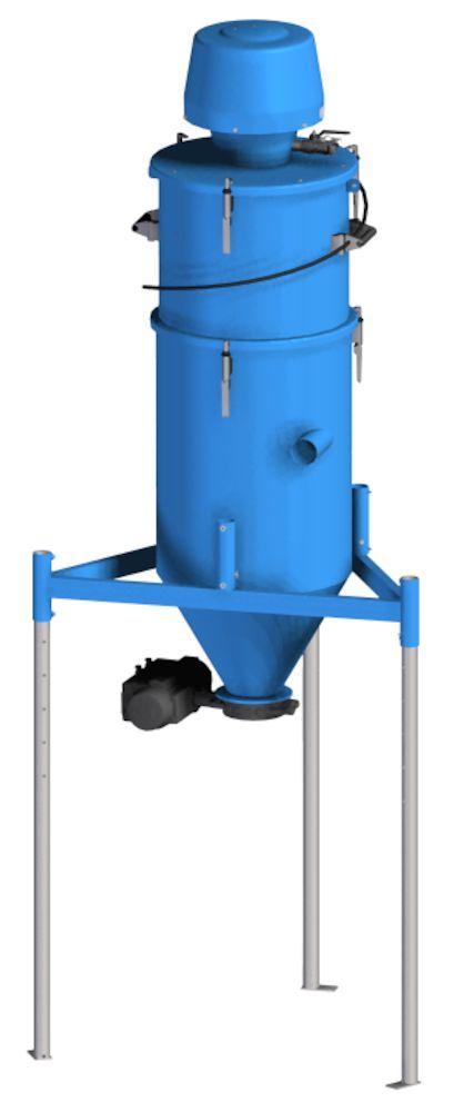 A powerful dust collector, for suction over long horizontal and vertical distance Konfiguracja modułów będzie podobna jak w odpylaczu 600A, przeznaczonym do najtrudniejszych warunków pracy, na
