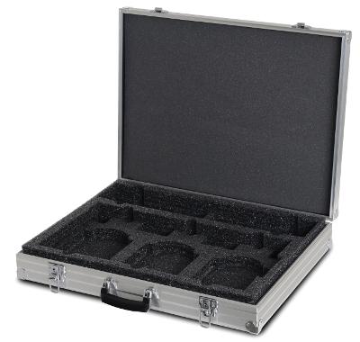 7 Walizka do przechowywania kompletnego systemu UniTrain CO4203-2Y 1 Sturdy aluminium case with moulded foam block to accommodate a complete UniTrain system
