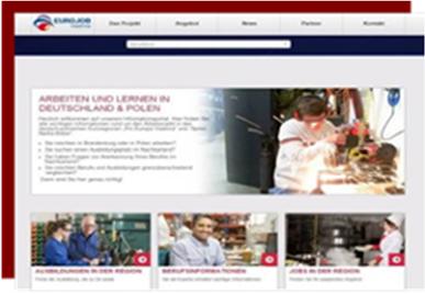 Na potrzeby realizacji projektu powstał trójjęzyczny portal internetowy EUROJOB-Viadrina (www.euro-job.
