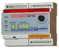 OBSŁUGA Pulpit operatorski regulatora posiada: 4 diody sygnalizujące stan wyjść sterujących poszczególnymi urządzeniami świecące światłem zielonym, diodę statusu świecącą światłem czerwonym lub