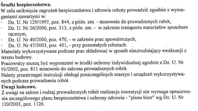 4. Informacja w zakresie bezpieczeństwa i