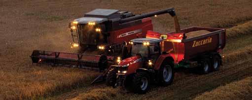 Dane techniczne MF ACTIVA 7344 Przyrząd żniwny FreeFlow Szerokość cięcia (m) 4.2-7.6 Częstotliwość cięcia (cięć/min) 1254 Przenośnik pochyły z układem rewersu Łańcuchy w przenośniku pochyłym (szt.