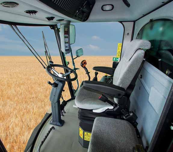 03 Komfortowa kabina Sprawia pracę łatwiejszą FROM MASSEY FERGUSON Komfortowa kabina jest zaprojektowana tak aby dać
