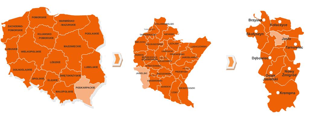 2.3 Powiązanie Strategii z innymi dokumentami Strategia rozwoju świadczenia usług publicznych powiatu jasielskiego jest zgodna i komplementarna z dokumentami opracowanymi w ramach projektu Jasielska