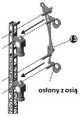 szybko! Dodatkowo przeprowadź przez maszt 5-cm przewód jako połączenie między górną (9) i dolną (10) diodą. 7.
