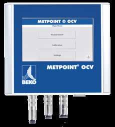 Procesy bezolejowe, produkty niezanieczyszczone olejem: dzięki METPOINT OCV Urządzenie METPOINT OCV stale monitoruje zawartość par olejowych w sprężonym powietrzu i w każdym momencie przekazuje