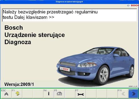 Rys. 3 Strona główna programu BOSCH d) wybrać typ