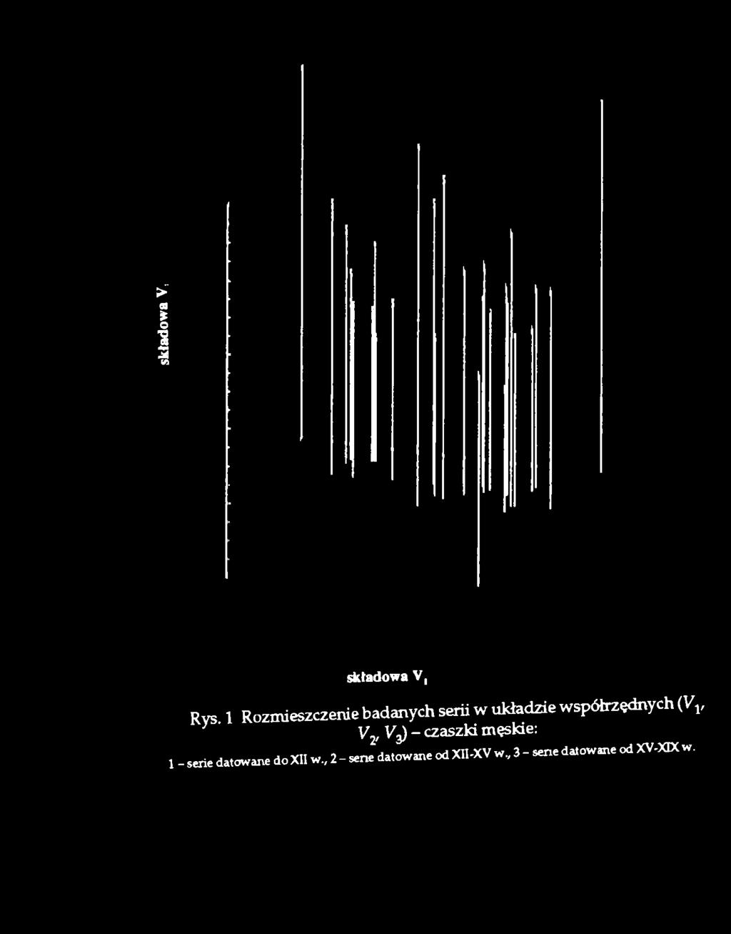 V3) - czaszki męskie:, - serie datowane doxii w.