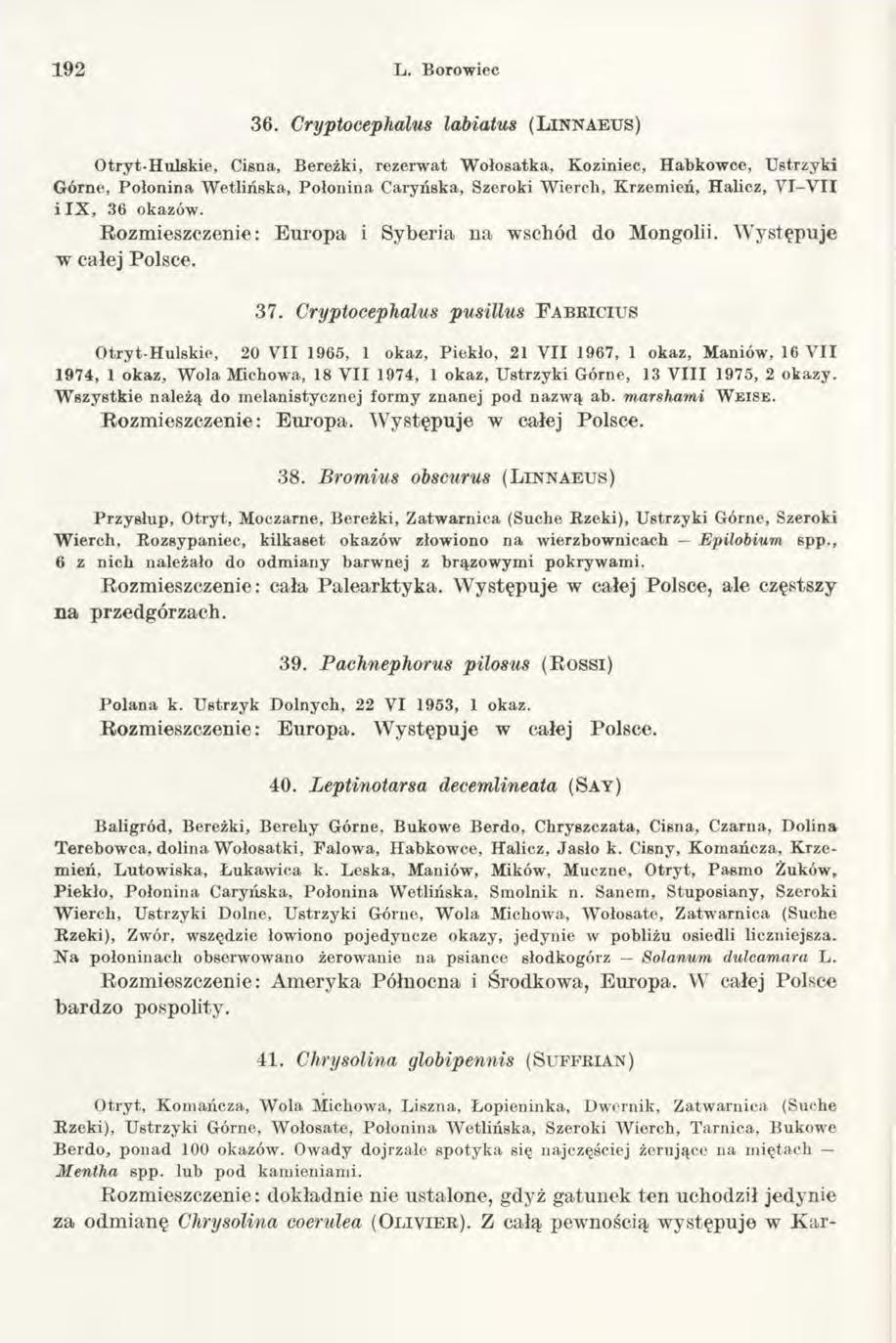 192 L. Borowiec 36.