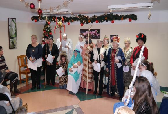 Goście przygotowali Jasełka, oraz znane kolędy, które wszystkim się bardzo spodobały.