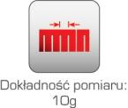 umożliwia ważenie ubranego dziecka)